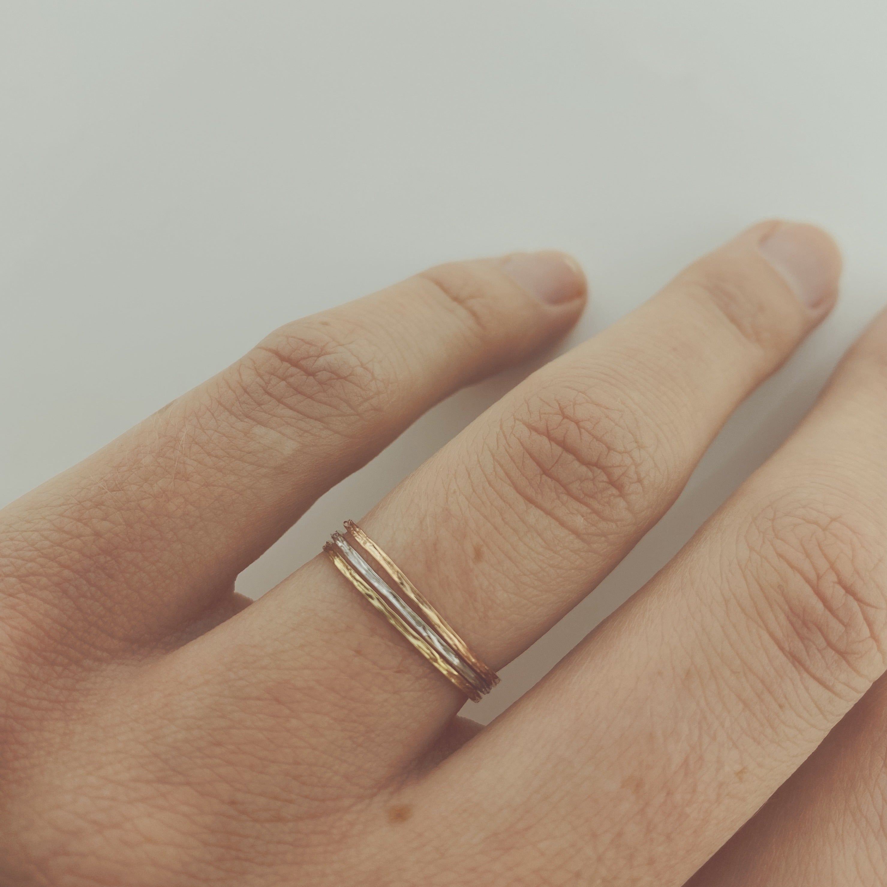 Thin Rose Gold Stacker Ring - Women's Jewellery - Indie and Harper –  www.indieandharper.com